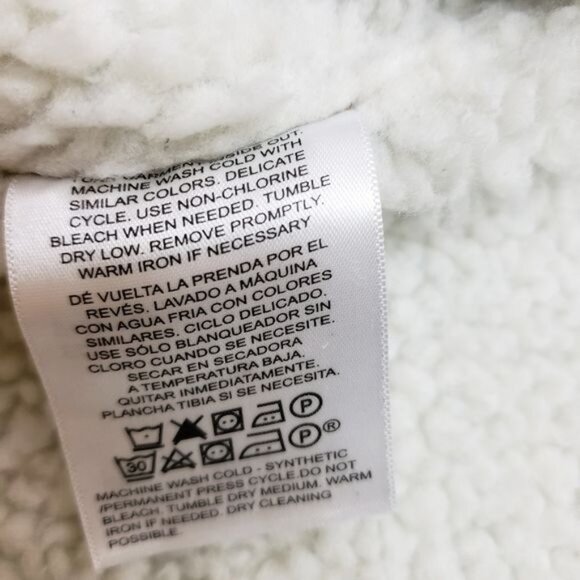 CPK denim sherpa lined, insulated trucker jacket, dark blue, size L - Picture 7 of 8